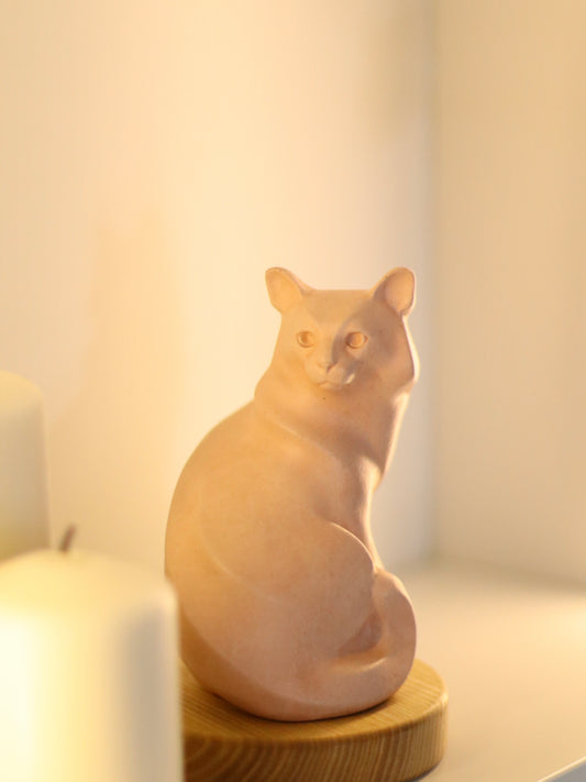 Remembrance Stone from Ashes Cat shape