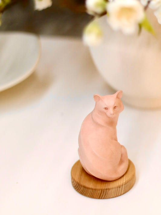 Remembrance Stone from Ashes Cat shape